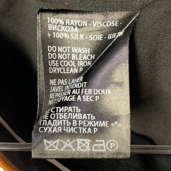 HAIDER ACKERMANN Size 30 Black White Polka Dot Viscose Silk Casual Pants - Picture 5 of 5